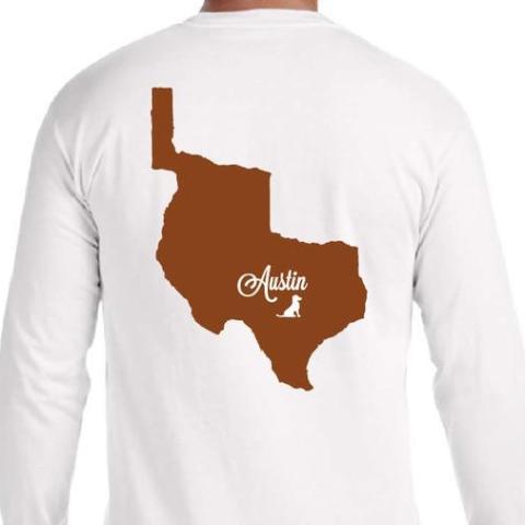 George Austin White Long Sleeve V-Neck T-Shirt