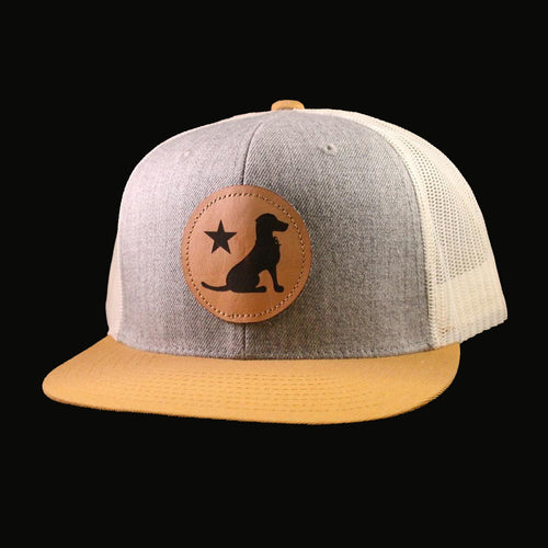 Texas Dog Leather Patch Cap