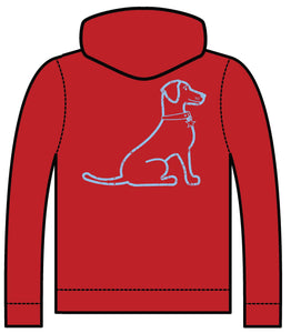 VIntage Lacy Dog T-Shirt Hoodie Bright Red