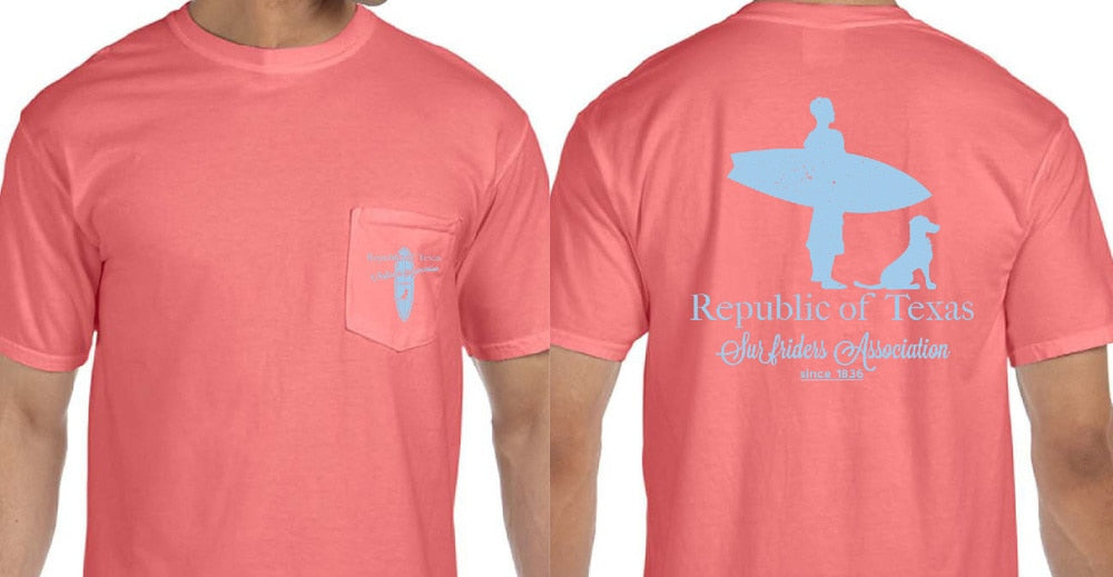 Republic of Texas Surfriders Association Shirt - MELON