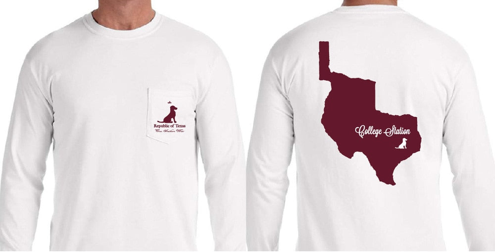 COLLEGE STATION LONG SLEEVE TEE