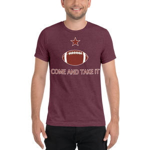 Come and Take It Football Maroon & White Tee